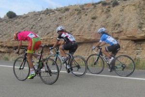 Andrea Ponce en la Vuelta al Bajo Aragón. (FOTO: Club Ciclista Caspolino)