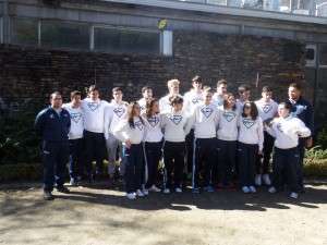El equipo del Club Natación Almansa en Talavera de la Reina.