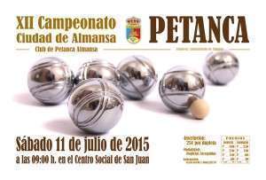 Cartel XII Campeonato de Petanca 2015